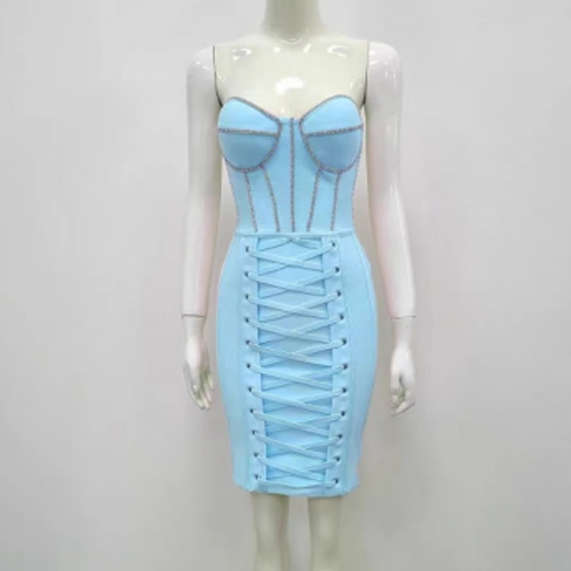 Drill Hip Wrap Bandage Kleid